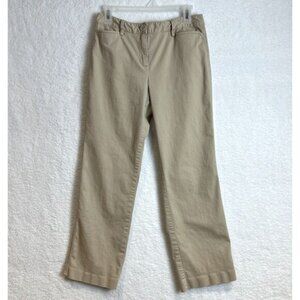 Talbots Petites Women's Stretch Beige 98% Cotton Lightweight Sz 6P Soft Slimming